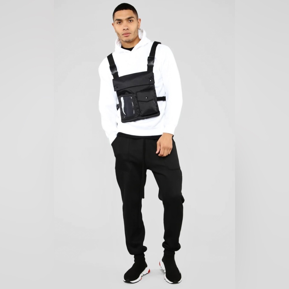 Fashion Clout 9 Nylon Ferg Vest - Black OS